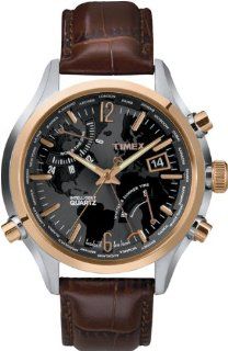 Timex Intelligent Quartz T2n942 Mens Indiglo World Time Watch Watches