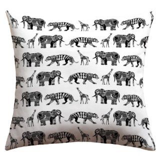 DENY Designs Sharon Turner Graphic Zoo Outdoor Throw Pillow, 20 by 20 Inch  Patio Furniture Pillows  Patio, Lawn & Garden