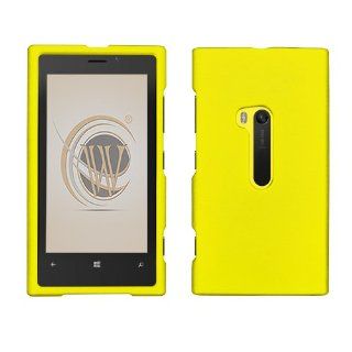Yellow Rubberized Snap On Protector Case for Nokia Lumia 920 Cell Phones & Accessories
