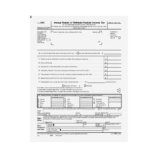 EGP IRS Approved   Form 945 Nonpayroll Tax Liability  Tax Record Books 