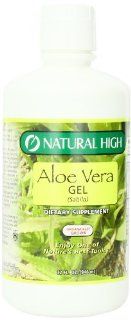 Natural High Aloe Vera Gel, Sabila, 32 Fluid Ounces (946 ml) (Pack of 4) Health & Personal Care