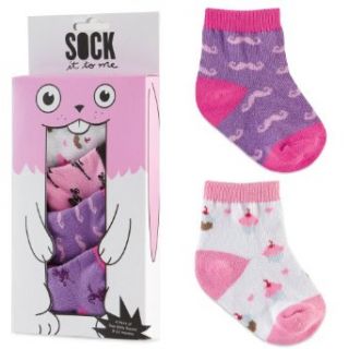 Sock It To Me INFANT SOCK PACK  PINK (Unicorns, Mustaches, Ninjas & Cupcakes) Infant And Toddler Leg Warmers Clothing