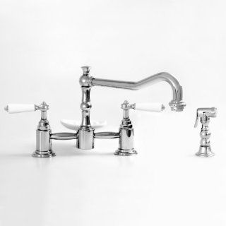 Sigma 1.3557032.78 Satin Silver Pillar Kitchen W/Soap Dish & Sidespray W/ Orleans   Touch On Kitchen Sink Faucets  