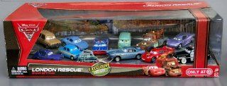 Disney Cars 2 London Rescue with Captured Professor Z   12 Car Gift Pack Toys & Games