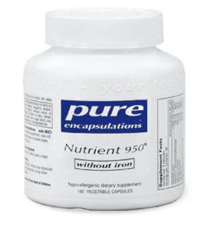 Nutrient 950 w/o iron [Fe] 360c by Pure Encapsulations Health & Personal Care
