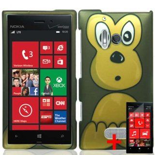 NOKIA LUMIA 928 CUTE BROWN CARTOON MONKEY COVER SNAP ON HARD CASE + SCREEN PROTECTOR from [ACCESSORY ARENA] Cell Phones & Accessories