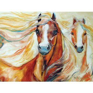 Westland Giftware Marcia Baldwin Canvas Wall Art Sundance and Moonbeam Horse, 12 Inch by 16 Inch   Prints