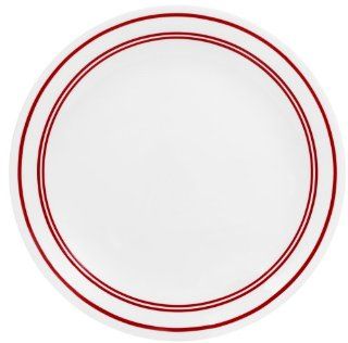 Corelle Livingware 10 1/4 Inch Dinner Plate, Classic Caf? Red Kitchen & Dining