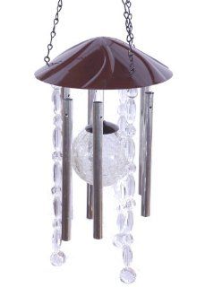 Exhart Crackle Glass Wind Chime, Battery Operated (Discontinued by Manufacturer)  Wind Noisemakers  Patio, Lawn & Garden