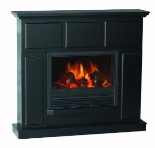 Quality Craft MM931 44FBK Electric Fireplace Heater with 44 Inch Classically Styled Mantel, Black    