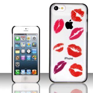 Hard Plastic Snap on Cover Fits Apple iPhone 5 5S Sexy Red Kisses TPU Hybrid Combined Soft Rubber + Screen AT&T, Cricket, Sprint, Verizon (does NOT fit Apple iPhone or iPhone 3G/3GS or iPhone 4/4S or iPhone 5C) Cell Phones & Accessories