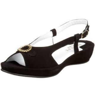 Amalfi by Rangoni Women's Bea Sandal,Black,5 M US Shoes