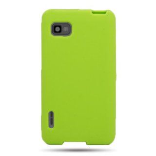 CoverON Soft Silicone NEON GREEN Skin Cover Case for LG LS720 OPTIMUS F3 [WCL958] Cell Phones & Accessories