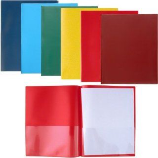 StoreSMART   SMART Folders   Bright Colors 6 Pack   Letter Size, 2 Pocket   holds 200 sheets   R935VPPQ1 6  Project Folders 