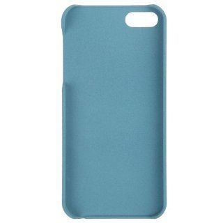 Sanheshun Quicksand Hard Plastic Back Case Cover Skin Compatible with Apple iphone 5 5S Color Light Blue Cell Phones & Accessories