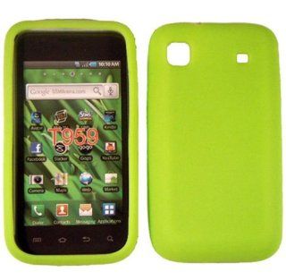 Neon Green Silicone Jelly Skin Case Cover for Samsung Vibrant T959 Cell Phones & Accessories