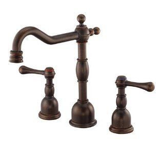 Danze D304057BR Tumbled Bronze Opulence Widespread Bathroom Faucet From the Opulence Collection (Valve Included) D304057   Touch On Bathroom Sink Faucets  