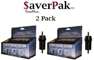 $averPak 2 Pack   Includes 2 Saweyr SP122 3 Way Inline Water Filters  Camping Water Filters  Sports & Outdoors