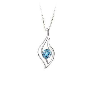 Blue Topaz Pendant Necklace Granddaughter Reach For The Stars by The Bradford Exchange Jewelry
