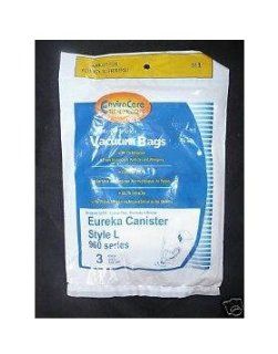 3 Eureka Style L Allergy Micron Filtration Vacuum Bags, Mini Mite Canister Vacuum Cleaners, 61715 12, 61715, 61715A, 960, 961, 962, 963, 964, 965, 960A, 961A, 962A, 963A, 964A, 965A, Eureka 1000 Series except Model 1099   Household Vacuum Bags Canister
