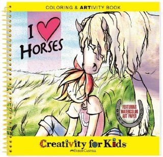 Faber Castell Creativity For Kids Coloring & ARTivity Book I Love Horses