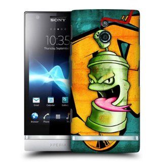 Head Case Designs Reptile Spray Can Monster Hard Back Case Cover for Sony Xperia P LT22i Cell Phones & Accessories
