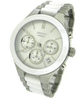 DKNY White Dial Chronograph Steel and Ceramic Ladies Watch NY8257 at  Women's Watch store.