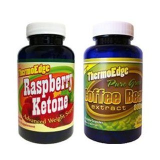 ThermoEdge Raspberry Ketone 60 caps and Pure Green Coffee Bean Extract 800mg 60 caps (2 Bottle Bundle) Health & Personal Care