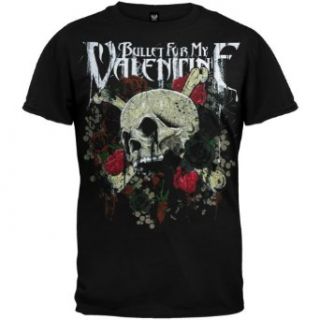 Bullet For My Valentine   Skull & Roses T Shirt Music Fan T Shirts Clothing