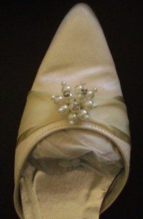 Ivory Satin Wedding Shoes 