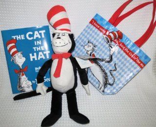 Dr. Seuss Cat in the Hat Gift Set  Plush Cat in the Hat, The Cat in the Hat hardback book, and a Cat in the Hat tote/gift bag Toys & Games