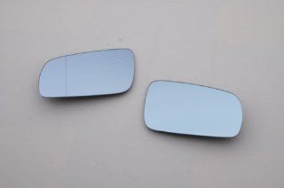 Blue Tinted Blind Spot Aspherical Side Mirror Glass Pair For VW MK4 Golf Jetta 1.8T 2.0 GTI GLI VR6 Automotive