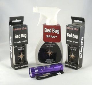 BedBug Detection and Treatment Kit for Home and Travel   Includes Spray & UV Flashlight to Detect Bed Bugs Health & Personal Care