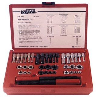 Lang  972 40 Piece Fractional and Metric Thread Restorer Kit Automotive