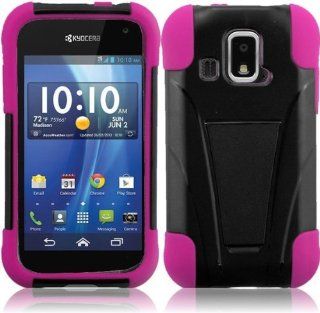 Kyocera Hydro XTRM C6721 ( US Cellular ) Phone Case Accessory Delicate Pink Dual Protection Impact Hybrid Cover with Free Gift Aplus Pouch Cell Phones & Accessories
