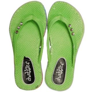 Chatties Girls S(10/11) XL(3/4) Rhinestone Flip Flop Slides Sandals Shoes