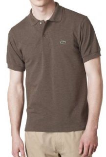 Lacoste Men's L1264 Original Mottled Polo Shirt Brown (4) at  Mens Clothing store