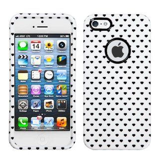 MYBAT IPHONE5HPCDRIM975NP Slim and Stylish Protective Case for the iPhone 5 / iPhone 5S   Retail Packaging   White Vintage Heart Dots Cell Phones & Accessories