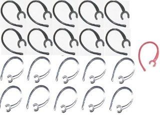 21 Piece Earhook Set From Gadgetbrat (10 clear/10 black & 1 Raspberry) Ear Hook Clip Loop Replacement Compatible with Following Bluetooth Headsets Plantronics M155, M25, M1100, M100, 975, 925 Marquis 2 Cell Phones & Accessories