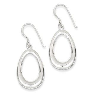 Sterling Silver Oval Earrings Jewelry