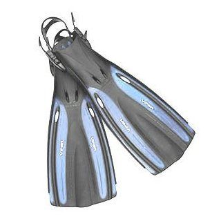 New Oceanic Viper Open Heel Scuba Diving Fins   Ice Blue (Size 7 9/Small)  Diving Swim Fins  Sports & Outdoors