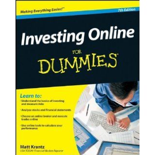 By Matt Krantz Investing Online For Dummies Seventh (7th) Edition  Author  Books