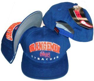 Syracuse Orangemen Blue Vinage Deadstock Adjustable Snapback Hat / Cap by Super Sports  Sports Fan Baseball Caps  Sports & Outdoors