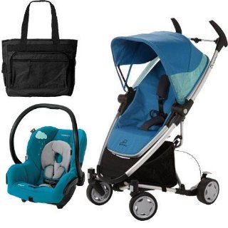 Quinny CV080BFWKT2 Zapp Xtra Travel system with diaper bag and car seat   Blue Scratch  Infant Car Seat Stroller Travel Systems  Baby