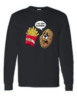 Men's/Unisex Potato Fries I Am Your Father Long Sleeve T shirt at  Mens Clothing store Fashion T Shirts
