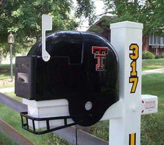 Texas Tech Red Raiders Helmet Style Mailbox  Sports Fan Mailboxes  Sports & Outdoors