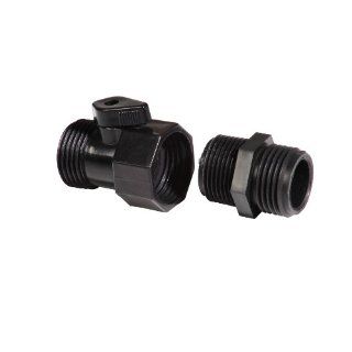 New Pig DRM984 Nylon Ball Valve, Black, For Poly Decks or Pallets Science Lab Spill Containment Supplies