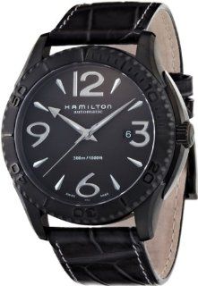 Hamilton Men's H37785685 Seaview 1000 Black Dial Watch at  Men's Watch store.