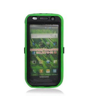 For Samsung Vibrant/SGH T959 HYBRID Hard/Rubber Case Black/Green 