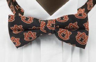 Auburn Bow Tie   Auburn University Navy Pre Tied Bowtie with "AU" Logo [Apparel] Sports & Outdoors
